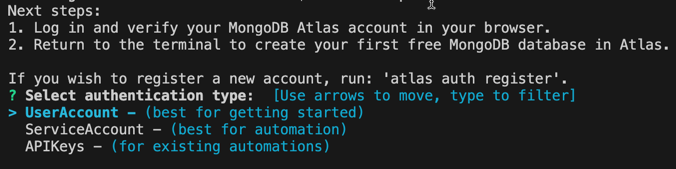 Atlas CLI setup